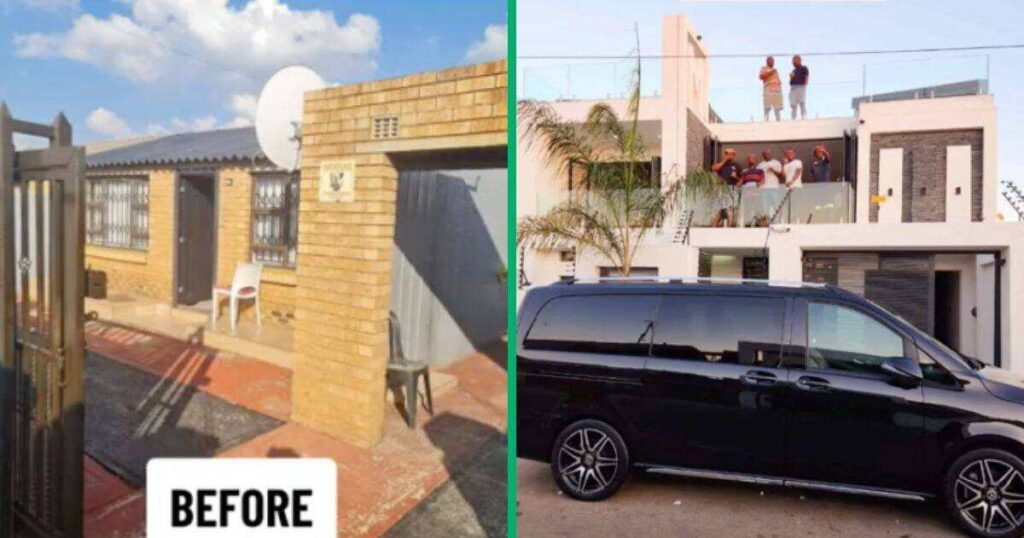 4 Room Soweto House Transformed Into Beautiful 5 Bedroom House, Tiktok Video