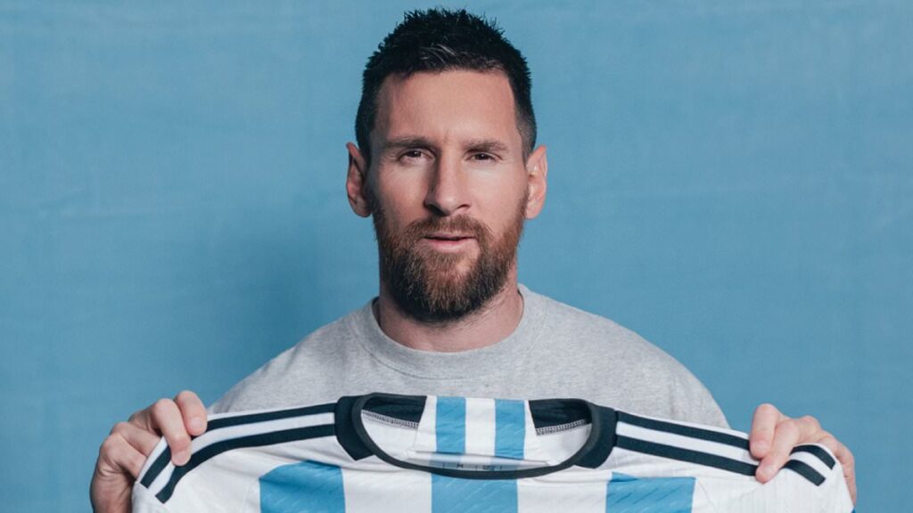 As Lionel Messi Puts His World Cup Shirts Up For