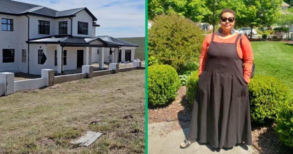 Eastern Cape Woman Builds And Paints Two Storey Mansion In Her