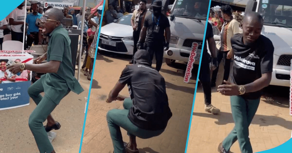 Lil Win Shows Off Fire Dance Moves At Ashaiman Market,