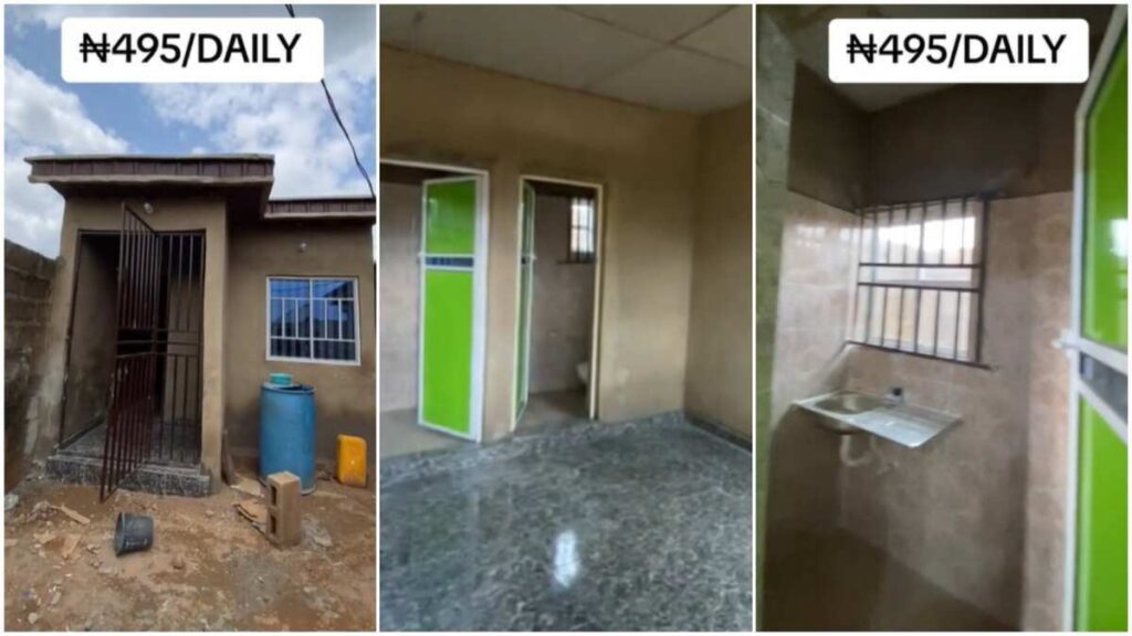 Self Con Apartment For Gh¢7 Daily Rent Astounds Many, Features Tiles,