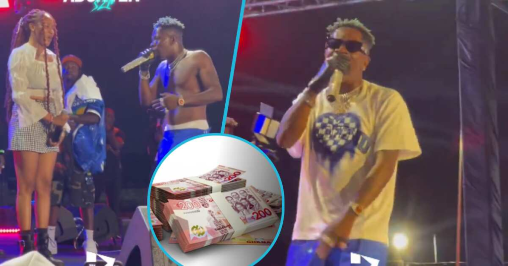Guinness Accravaganza: Shatta Wale Gives 5 Fans Gh¢1,000 Each During