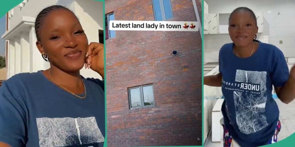'last Housewife': Lady Celebrates After Building New House, Shares Video