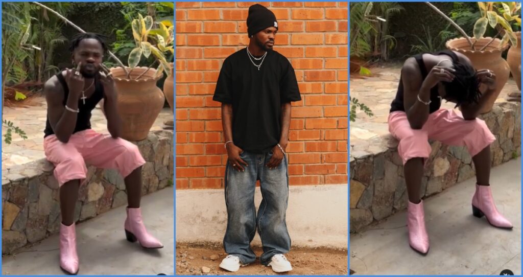 Fameye Rocks Pink Shorts, Sleeveless Shirt And Pink Boots In