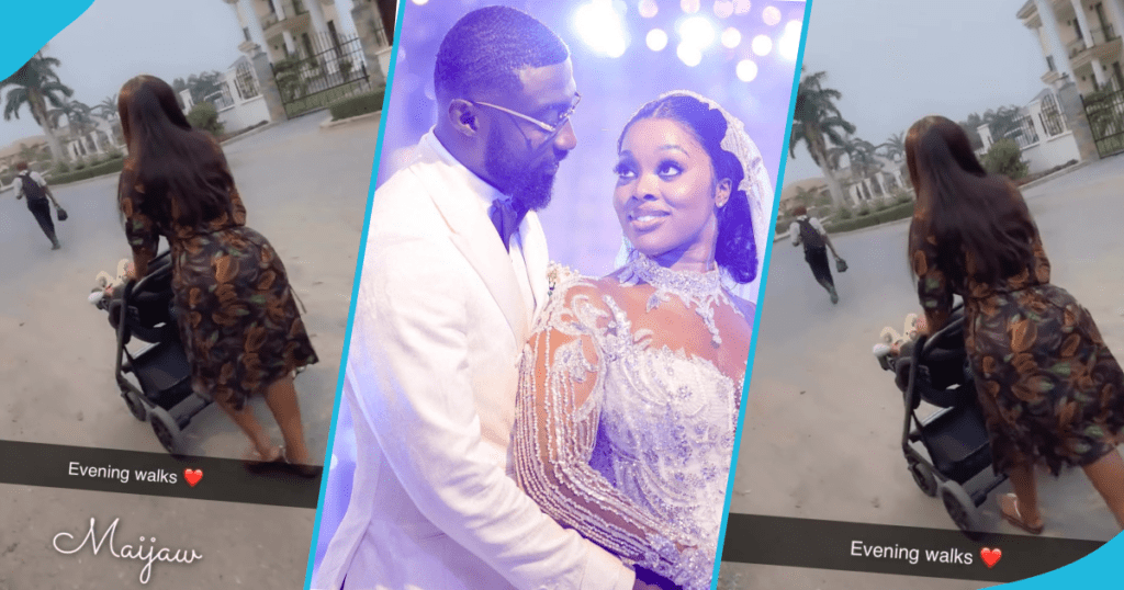 Kojo Jones' Wife Shares A Video Of Her Walking With