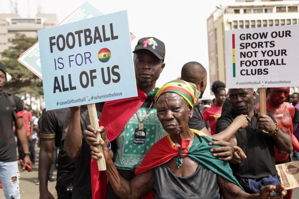 Protesters Are Demanding Drastic Measures To Save Ghanaian Football