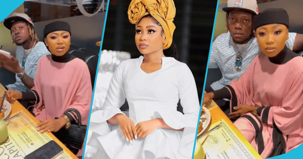Fan Caught Akuapem Poloo Dining With Suspected Lover During Ramadan