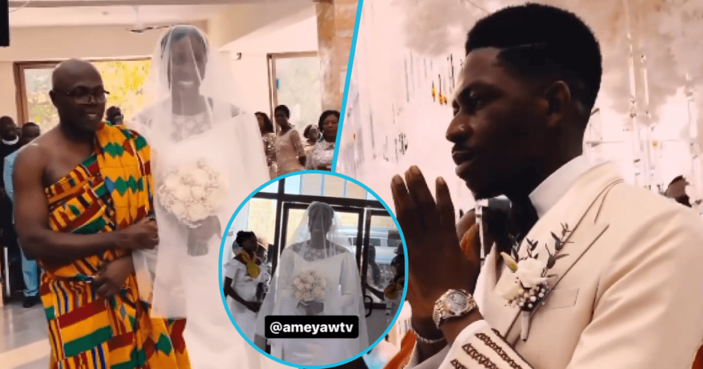 Moses Bliss White Wedding: Singer Emotional As Wife Marie Walks