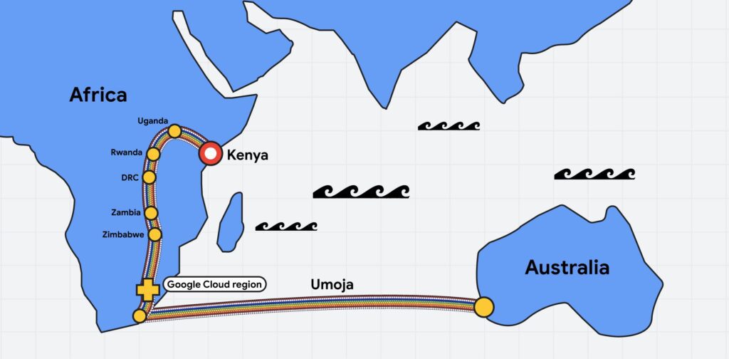 Google Announces Launch Of New 'umoja' Fiber Optic Cable To