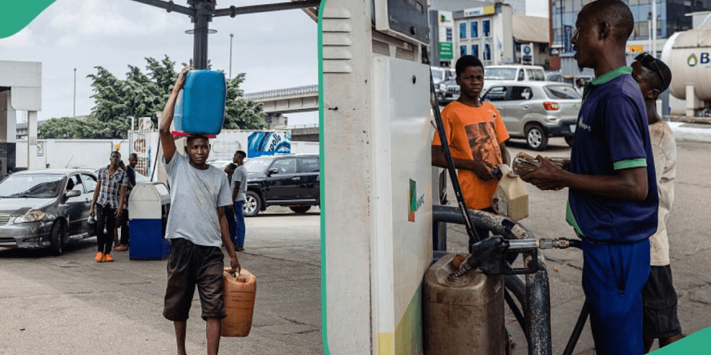 Petrol Tanker Drivers Strike: Nigerian Mourns As He Buys Fuel