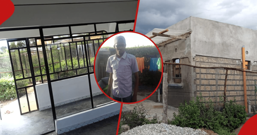 Man Delights Netizens After Building Stylish 3 Bedroom Bungalow With Unique