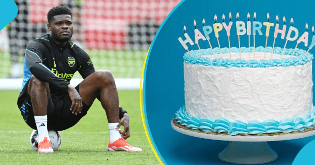 Thomas Partey: Ghanaian Player Cuts Custom Birthday Cake With Sword