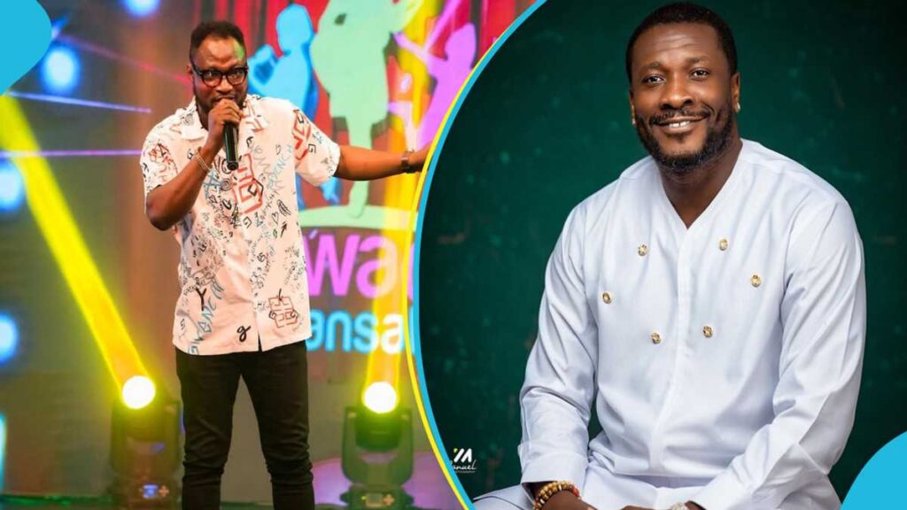 Funny Face: Actor Visits Asamoah Gyan At Tennis Match, Video