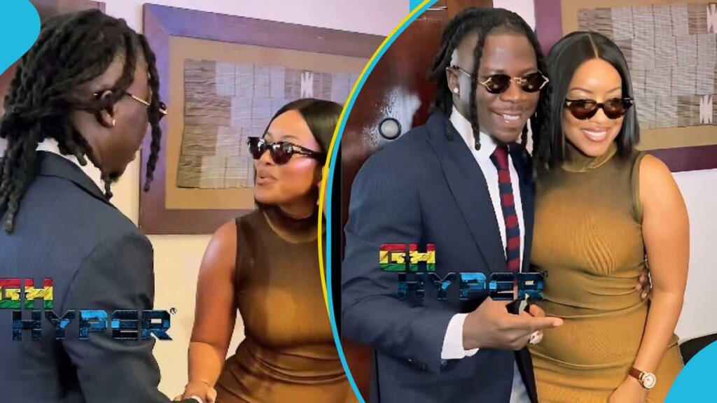 Joselyn Dumas Surprises Stonebwoy At Graduation Dinner, Congratulates Him (video)