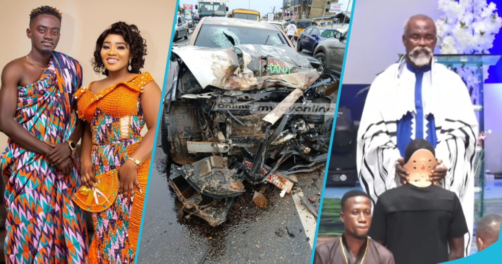 Lil Win's Wife Reacts To Adom Kyei Duah's Car Accident