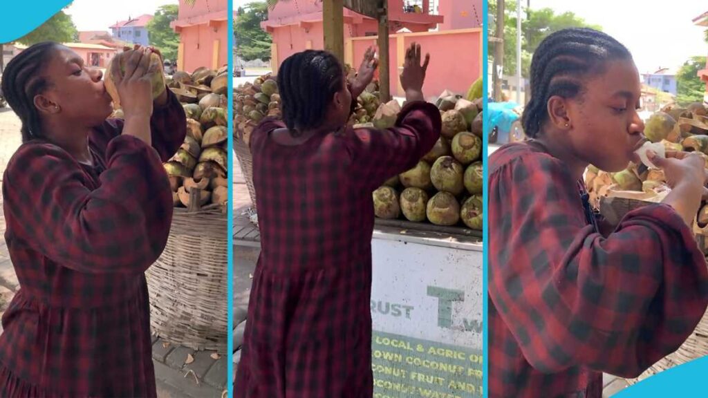 Afua Nash Tries To Consume 30 Coconuts On The Go,