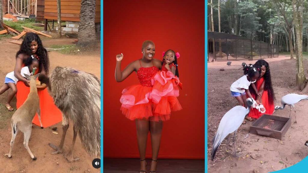 Fella Makafui Spends Quality Time With Her Island Daughter As